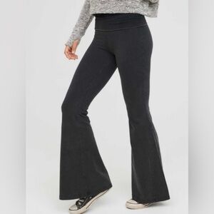 OFFLINE BY AERIE Fold Over High Rise Flare Pants Size Medium